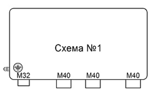 Схемы установки кабельных вводов СЯ46П и СЯ46В
