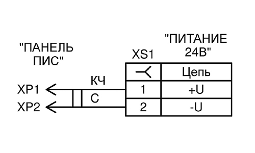 КАБЕЛЬ ПИТАНИЯ GX12<br>СХЕМА ЭЛЕКТРИЧЕСКАЯ ПРИНЦИПИАЛЬНАЯ