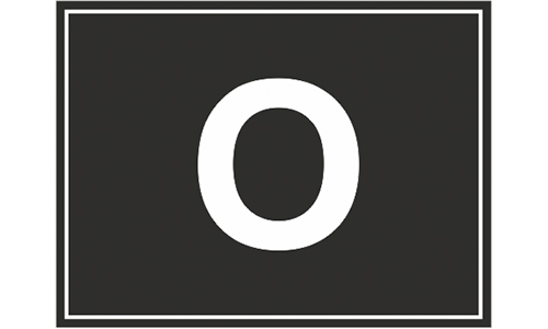 Шильд "О" 30х40 мм