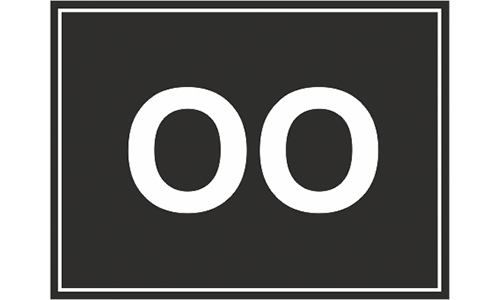 Шильд "ОО" 30х40 мм